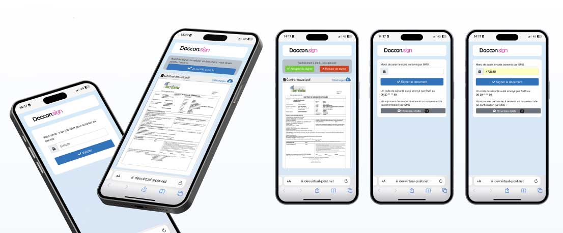 L'outil de signature électronique Docoon.sign. Une interface simple et ergonomique