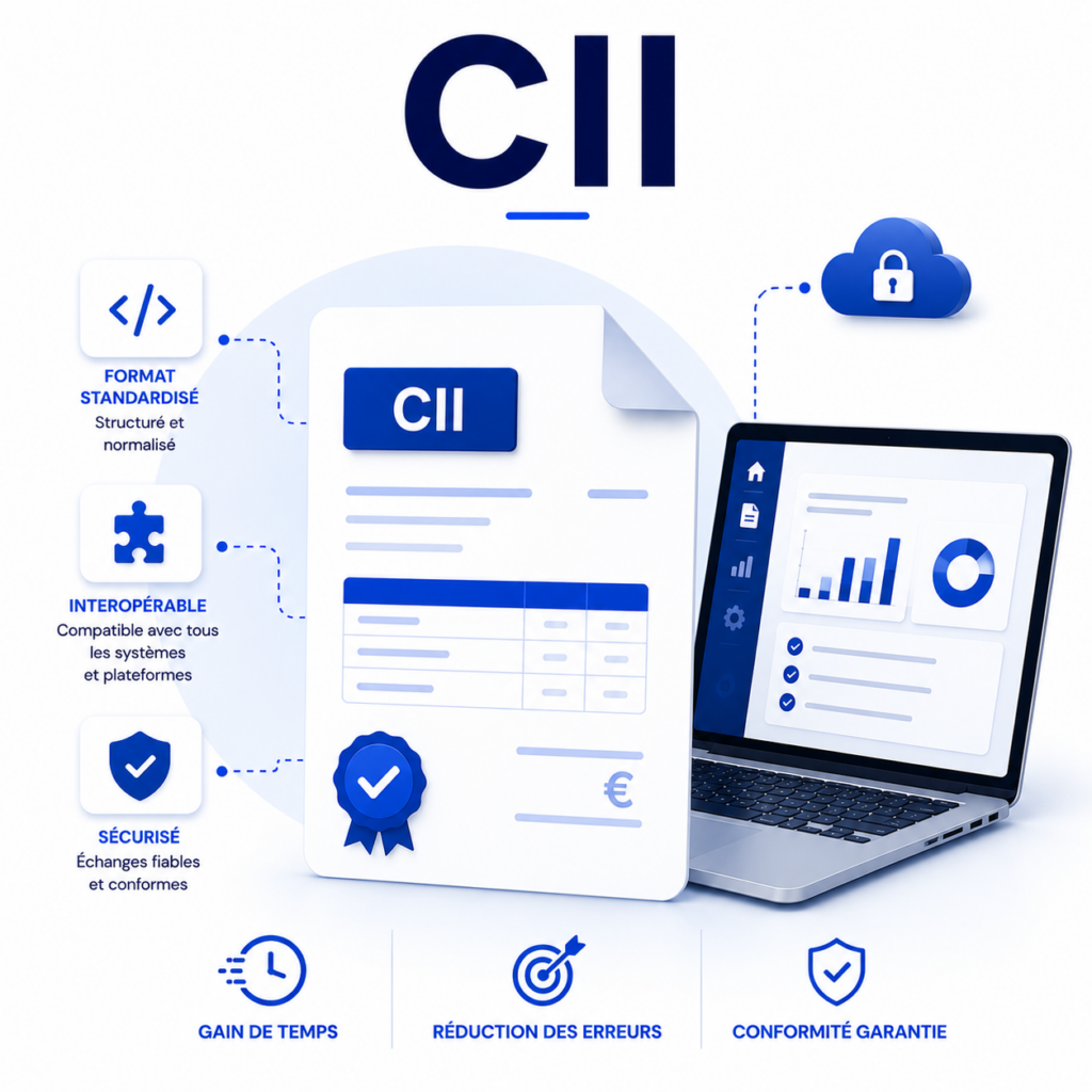 Découvrez CII, le format XML standardisé pour la création, l'échange et le traitement automatisé des factures électroniques.