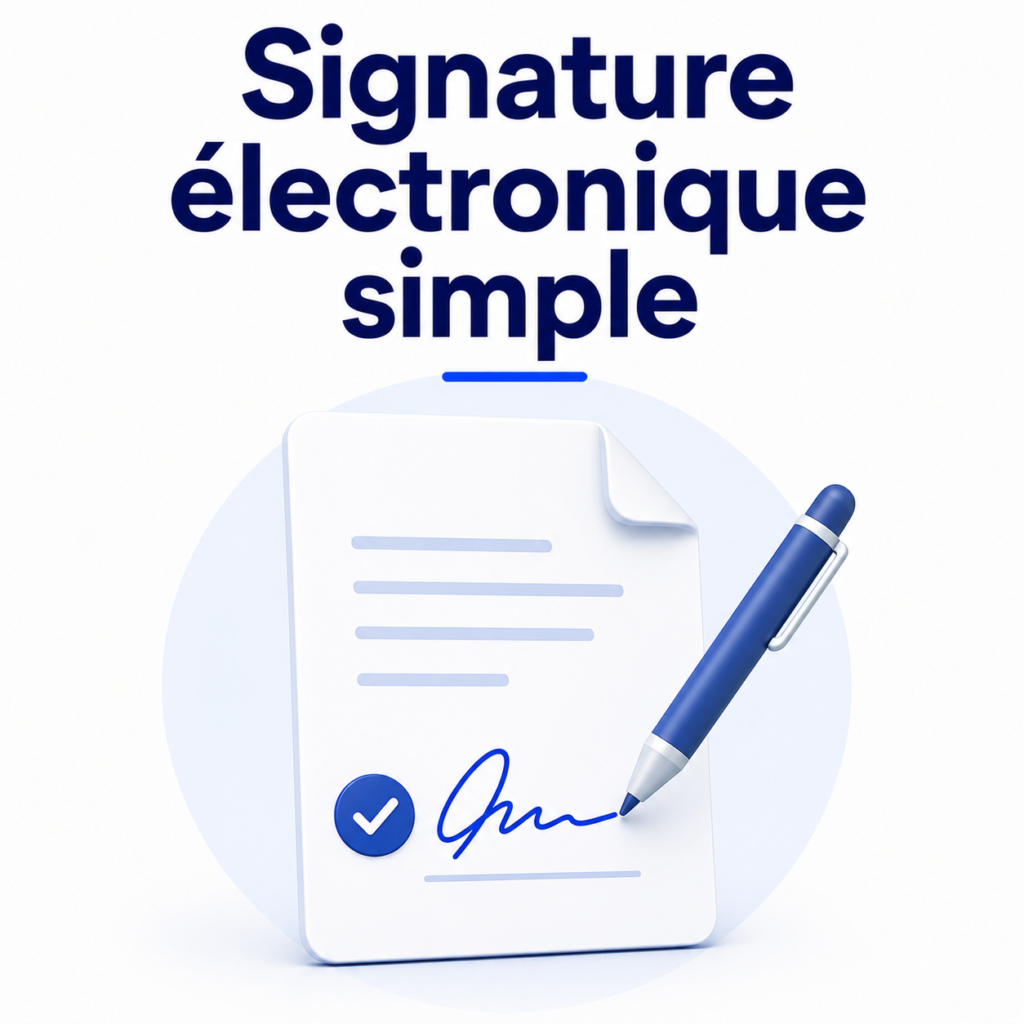Signature électronique simple